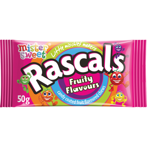 Rascals Fruity Flavours Sweets Pack 50g