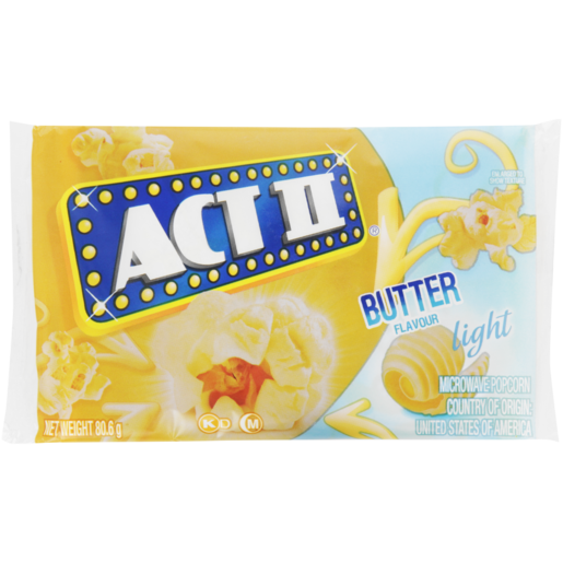 Act II Butter Flavoured Microwave Popcorn 81g