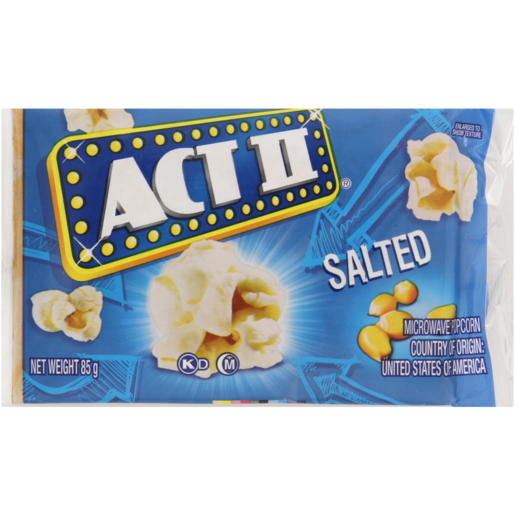 Act II Salted Microwave Popcorn 85g