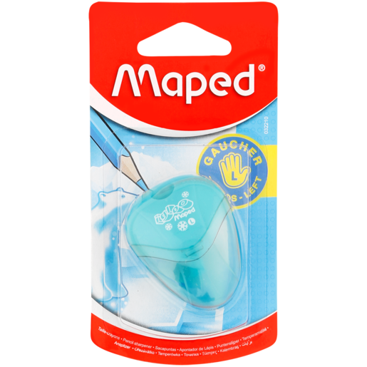 Maped Blue Left Hand 1 Hole Pencil Sharpener (Colour May Vary)