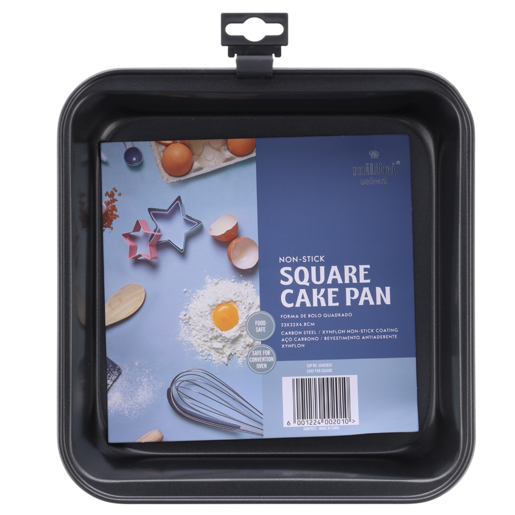 Millini Non-Stick Square Cake Pan 48x220x230mm