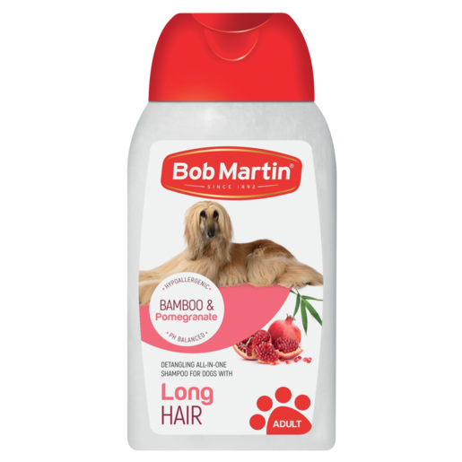 Bob Martin Bamboo & Pomegranate Long Hair Detangling Adult Dog Shampoo 300ml