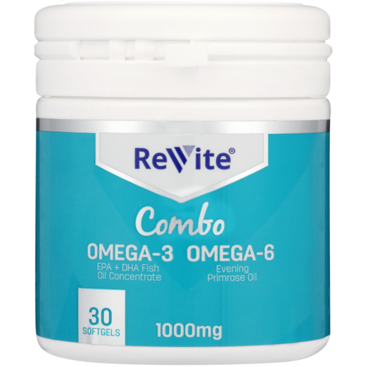 Revite Omega 3 & Omega 6 Supplement Tablets 30 Pack
