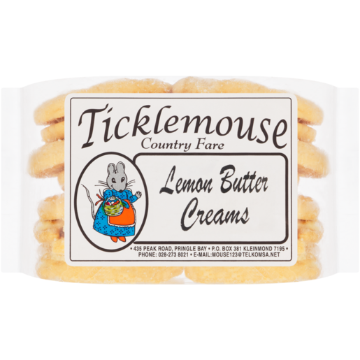 Ticklemouse Country Fare Lemon Butter Creams Biscuits 240g