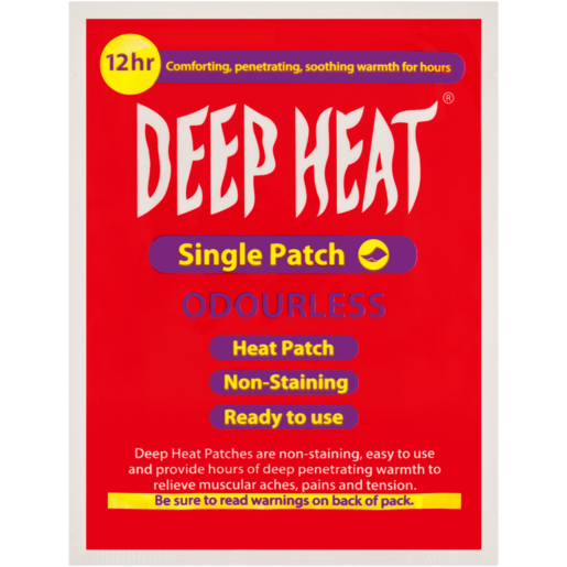 Deep Heat Odourless Single Patch