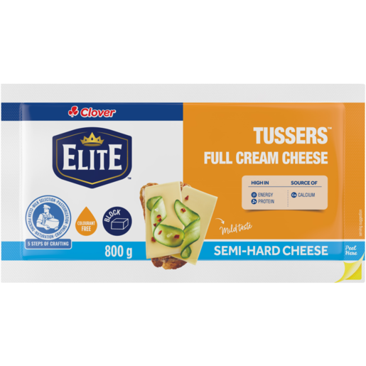 Clover Elite Full Cream Tussers Cheese 800g