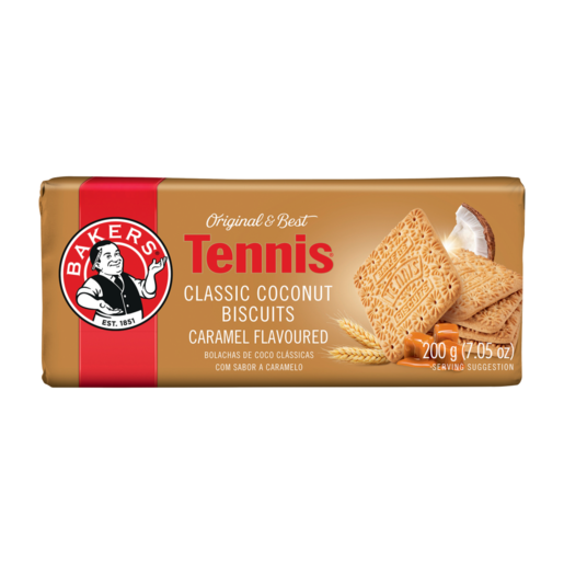 Bakers Tennis Caramel Flavoured Classic Coconut Biscuits 200g