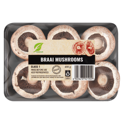 Braai Mushrooms Pack 400g