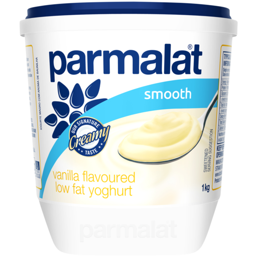 Parmalat Low Fat Vanilla Flavoured Smooth Yoghurt 1kg
