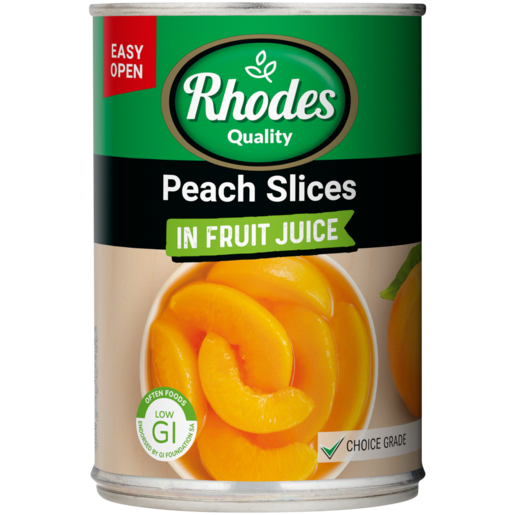 Rhodes Quality Peach Slices In Fruit 410g