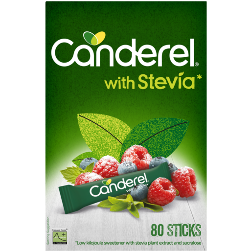 Canderel With Stevia Sticks 80 Pack