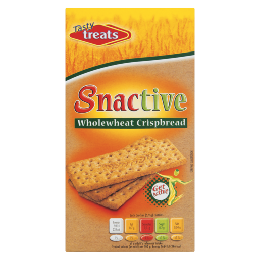 Tasty Treats Snactive Wholewheat Crispbread 500g