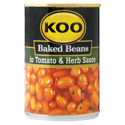KOO Baked Beans In Tomato & Herb Sauce Can 410g