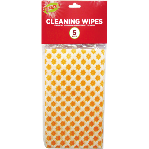 Super Bright Floral Cleaning Wipes 5 Pack