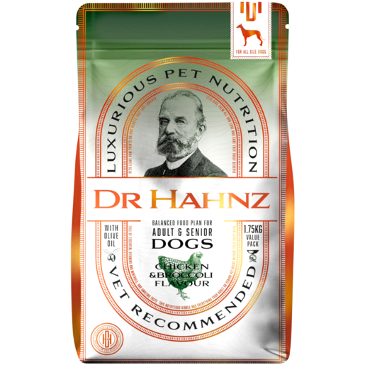 Dr Hahnz Chicken & Broccoli Dog Food For Adult & Senior 1.75kg