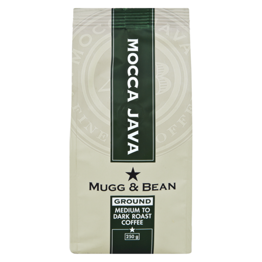 Mugg & Bean Medium To Dark Roast Mocca Java Ground Coffee 250g