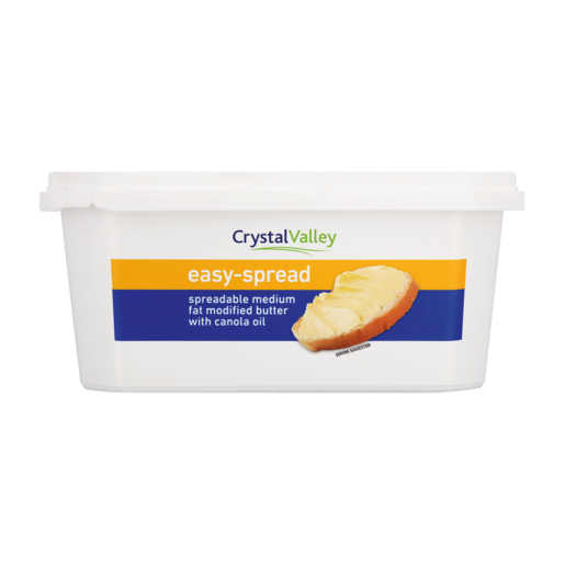 Crystal Valley Easy Spread Medium Fat Modified Butter 500g