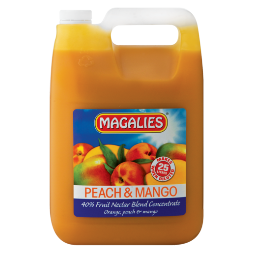 Magalies Peach & Mango Nectar Concentrate 5L