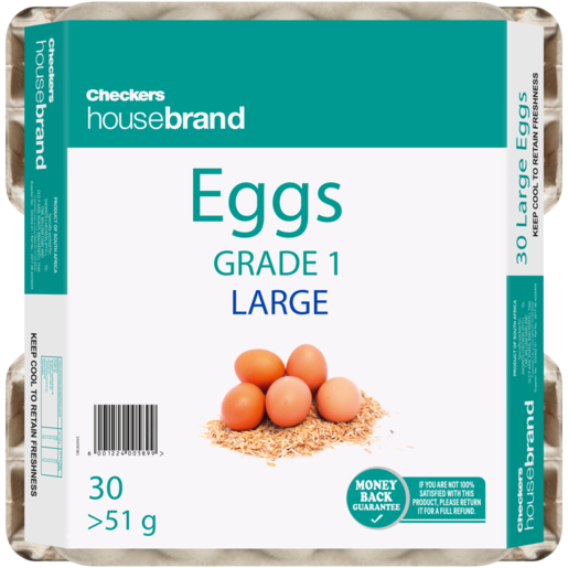Checkers Housebrand Large Eggs 30 Pack