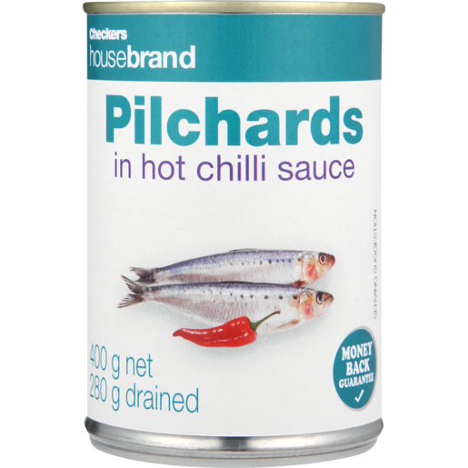 Checkers Housebrand Pilchards In Hot Chilli Sauce 400g