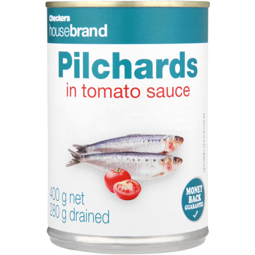 Checkers Housebrand Pilchards In Tomato Sauce 400g