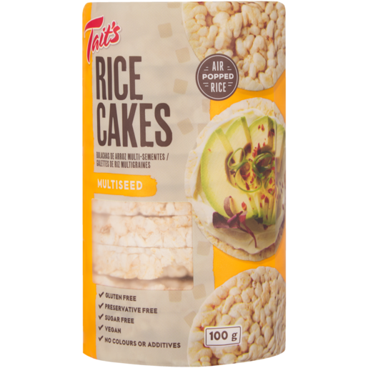Tait's Multiseed Rice Cakes 100g
