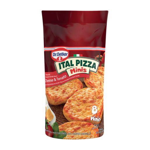 Dr. Oetker Frozen Ital Minis Cheese and Tomato Pizza 520g
