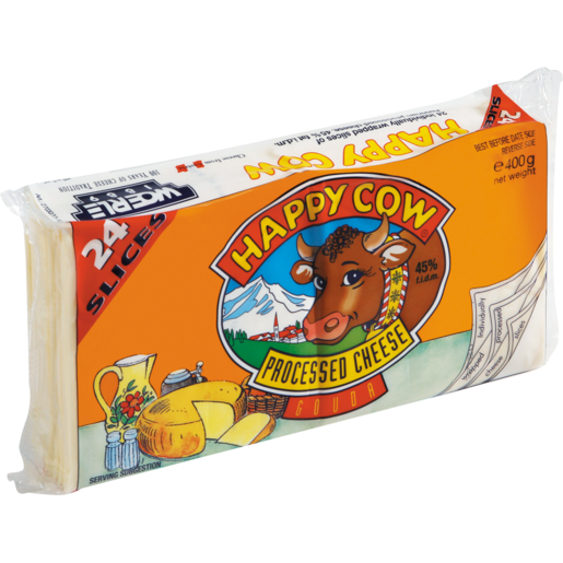 Happy Cow Processed Gouda Cheese Slices 400g