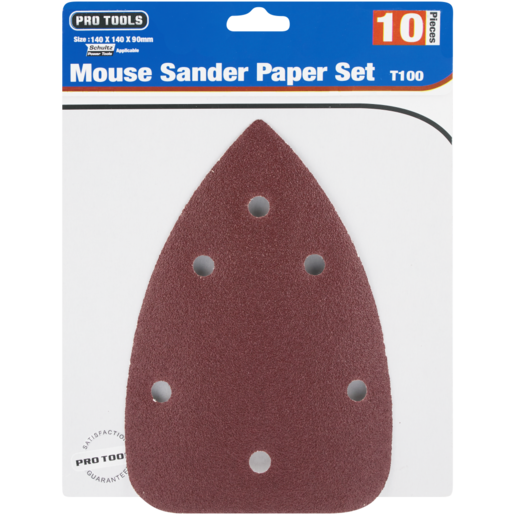 Pro Tools Mouse Sand Paper 100 Grit 140 x 95mm