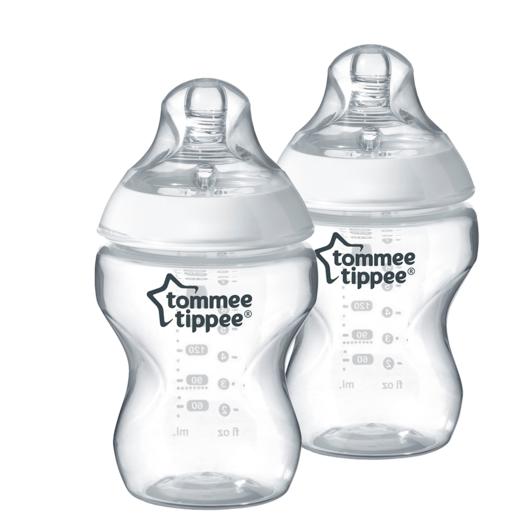 Tommee Tippee Closer to Nature 260ml Bottle 0+ Months 2 Pack (Assorted Item - Supplied At Random)