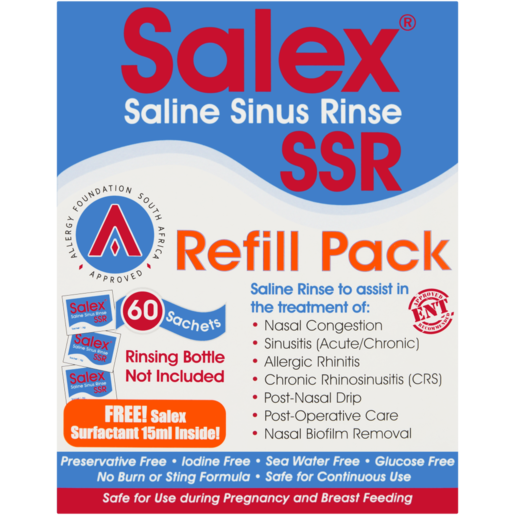 Salex Saline Sinus Rinse Refill Packet