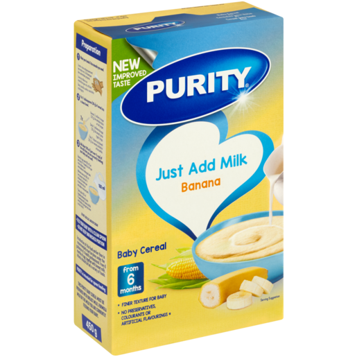 PURITY Banana Flavoured Baby Cereal 450g