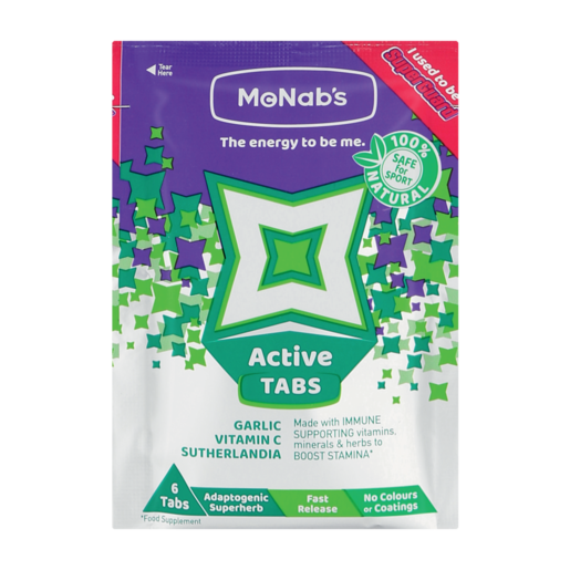 McNab's Active Immune Food Supplement 6 Tabs 3g