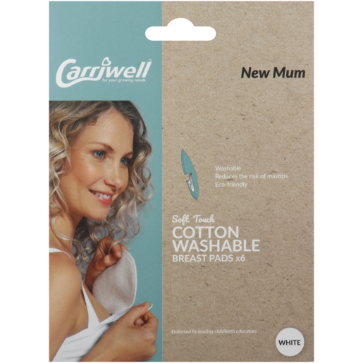 Carriwell Cotton Washable Breast Pads