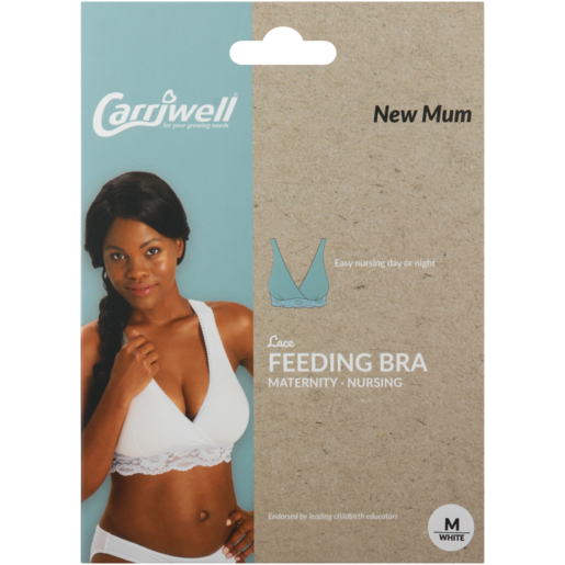 Carriwell Medium White Lace Feeding Bra