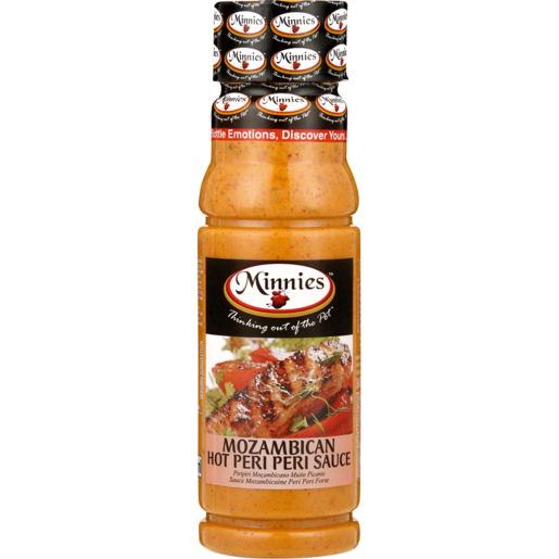 Minnies Mozambican Hot Peri-Peri Sauce 250ml