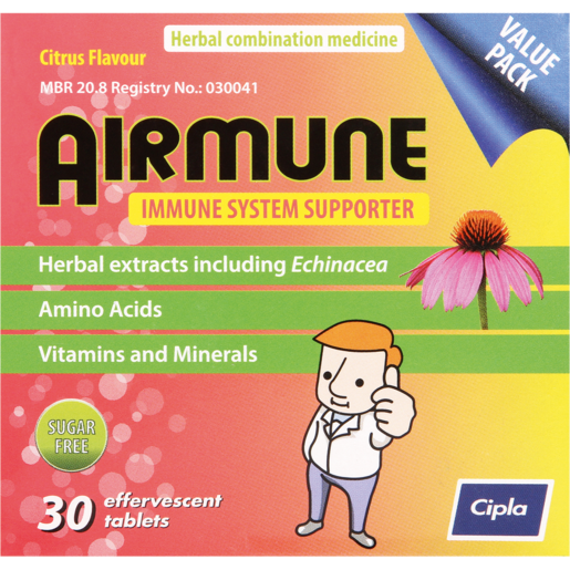 Airmune Citrus Flavoured Immune System Supporter 30 Pack