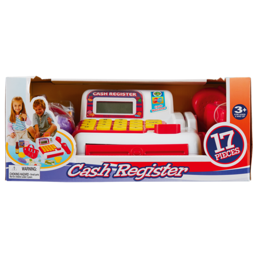 Kids Cash Register With Try Me Function 17 Piece
