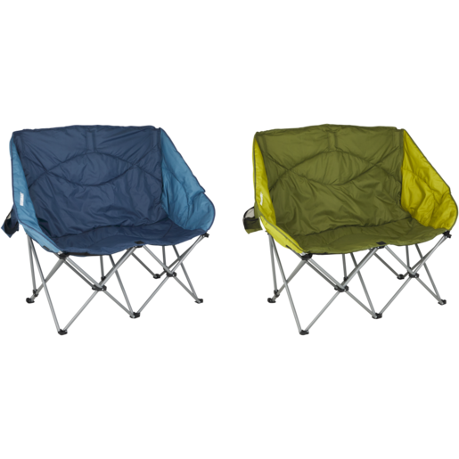 Bush Baby Blue & Stone Loveseat Camping Chair