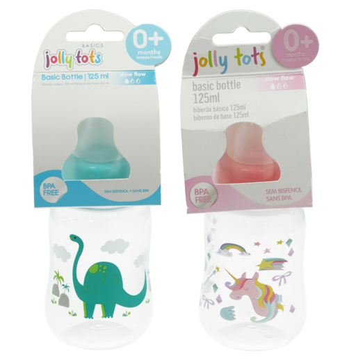 Jolly Tots Pastels Basic Bottle 0 Months+ 125ml (Assorted Item - Supplied At Random)