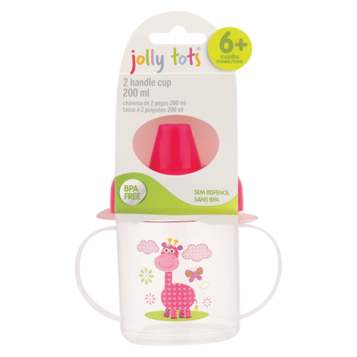 Jolly Tots 200ml Two Handle Cup 6 Months + (Assorted Item - Supplied At Random)