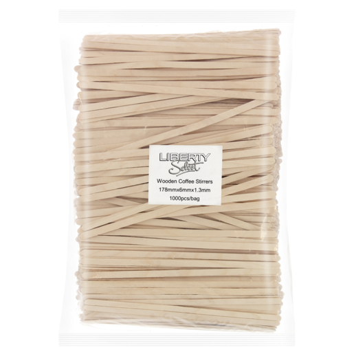 Liberty Select Wooden Coffee Stirrers 1000 Pieces