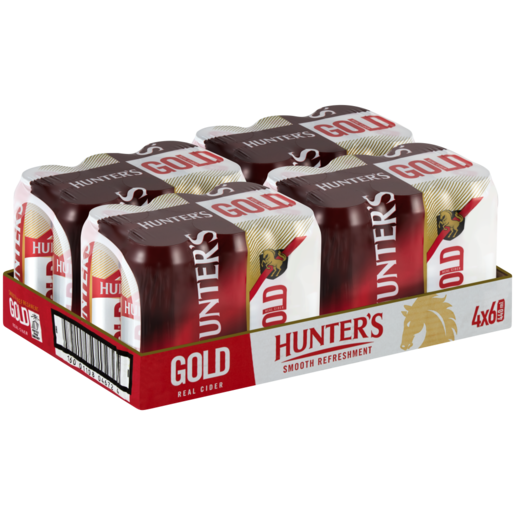 Hunter's Gold Cider Cans 24 x 440ml
