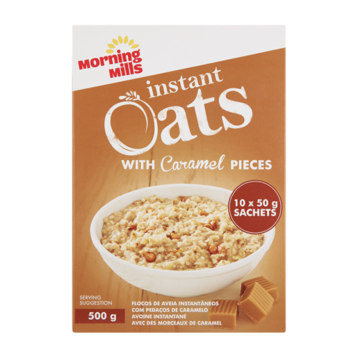 Morning Mills With Caramel Pieces Instant Oats 500g