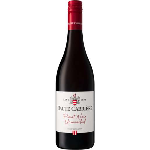 Haute Cabriere Pinot Noir Unwooded Red Wine Bottle 750ml