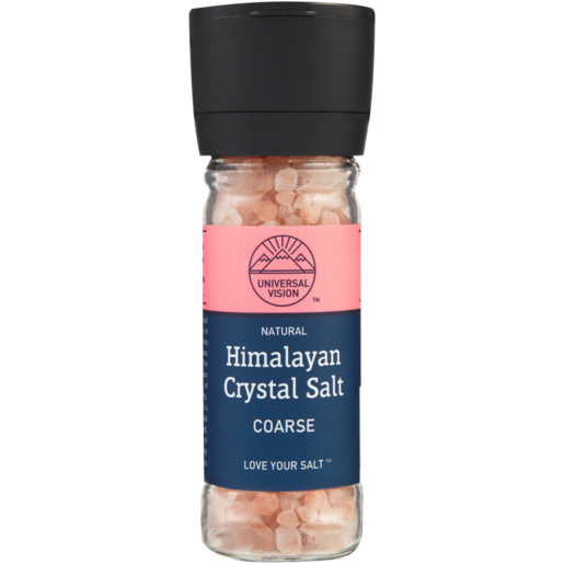 Universal Vision Coarse Himalayan Crystal Salt Grinder 100g 
