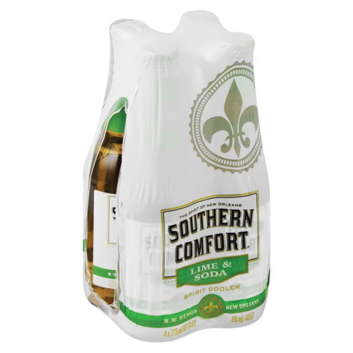 Southern Comfort Lime And Soda Bottles 4 x 275ml