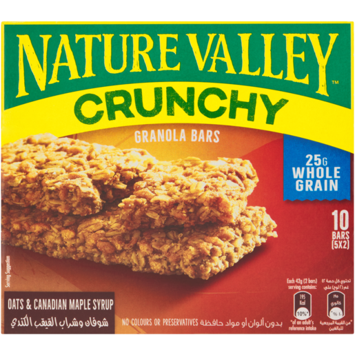 Nature Valley Crunchy Oats & Canadian Maple Syrup Granola Bars 5 Pack