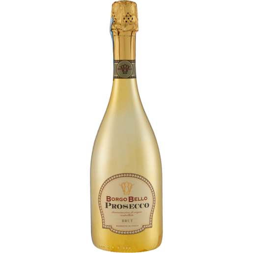 Borgo Bello Prosecco Brut Sparkling White Wine Bottle 750ml