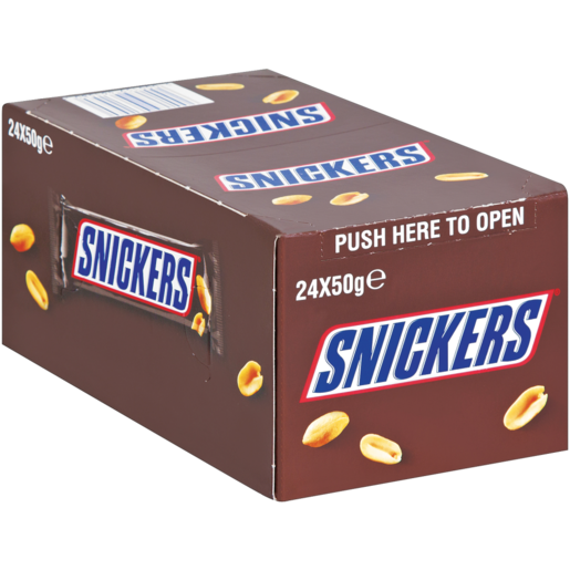 Snickers Original Chocolates Bars 24 x 50g